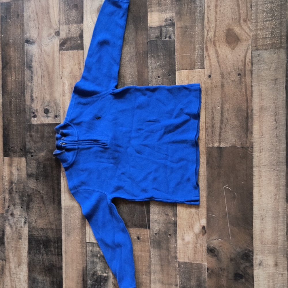 Polo Ralph Lauren Cobalt Blue 1/4 Zip Long Sleeve Sweater Sz 7 Boys